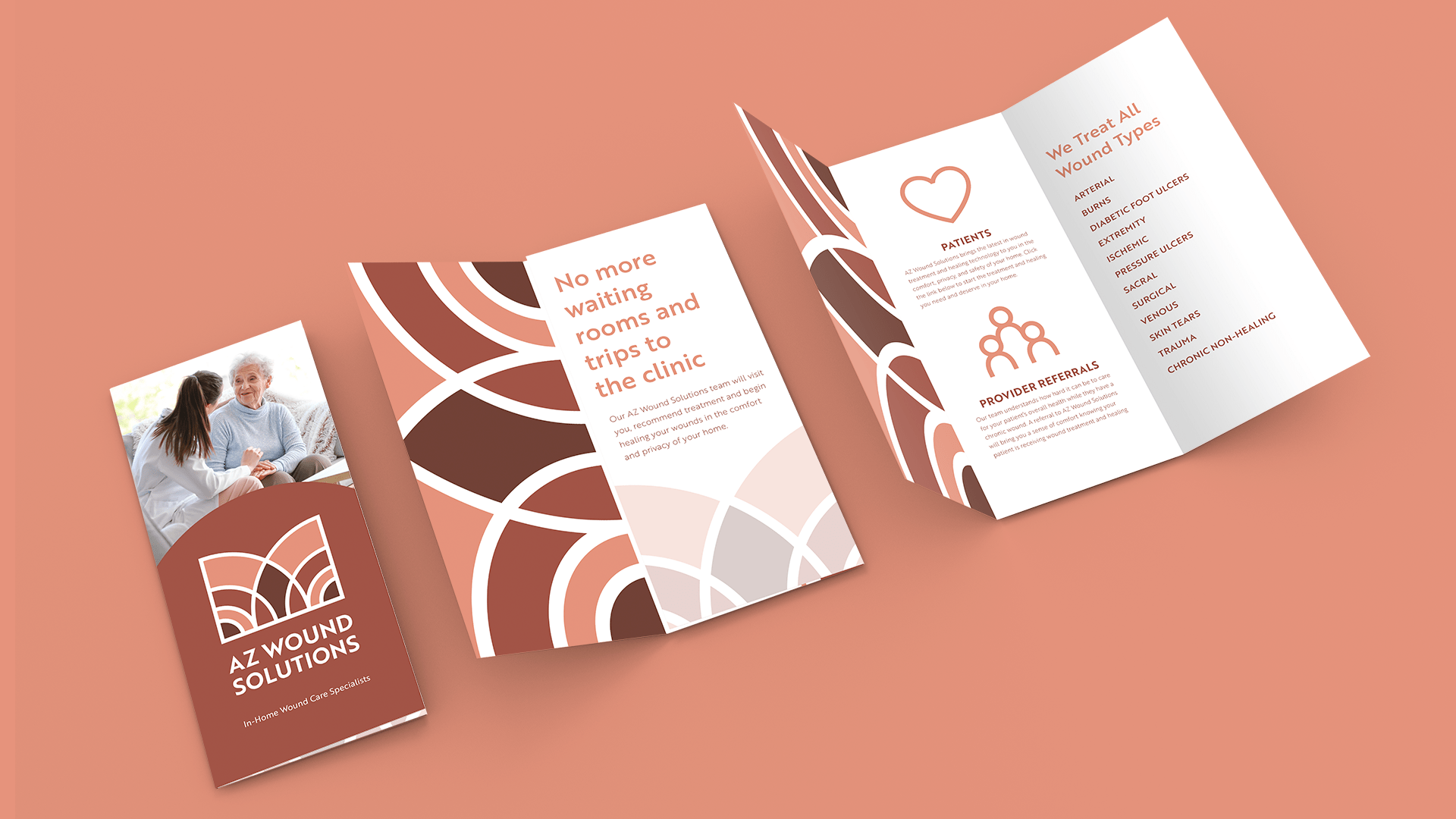 AZ Wound Solutions brochure. Designed by Nick Bradshaw of Bradshaw Design.