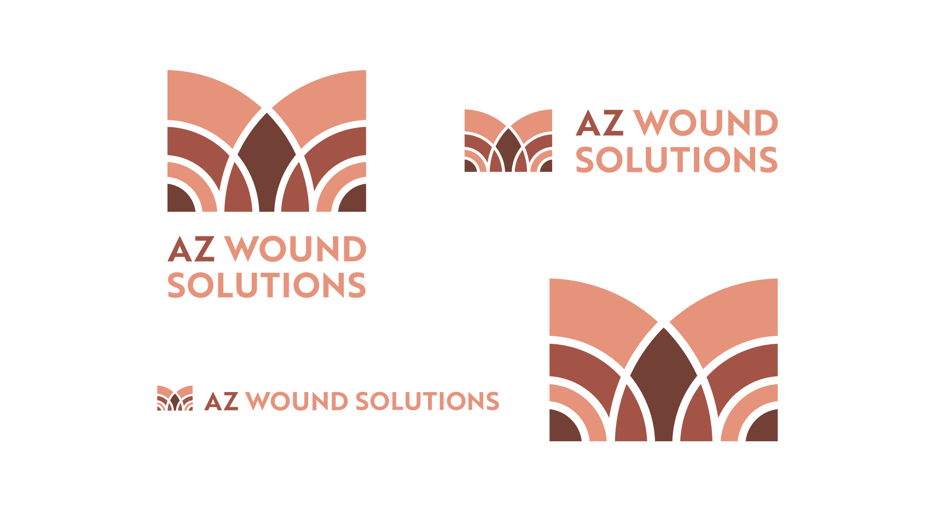 AZ Wound Solutions logo package. Designed by Nick Bradshaw of Bradshaw Design.